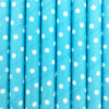 Paper straws – Paper straws – Light blue with white dots - decomazing.com